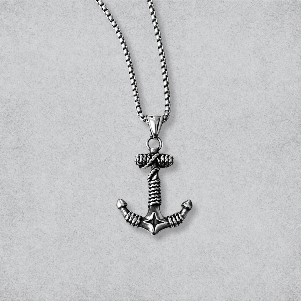 Nova Anchor Pendant With Chain