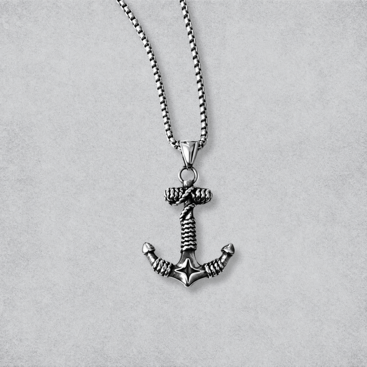 Nova Anchor Pendant With Chain