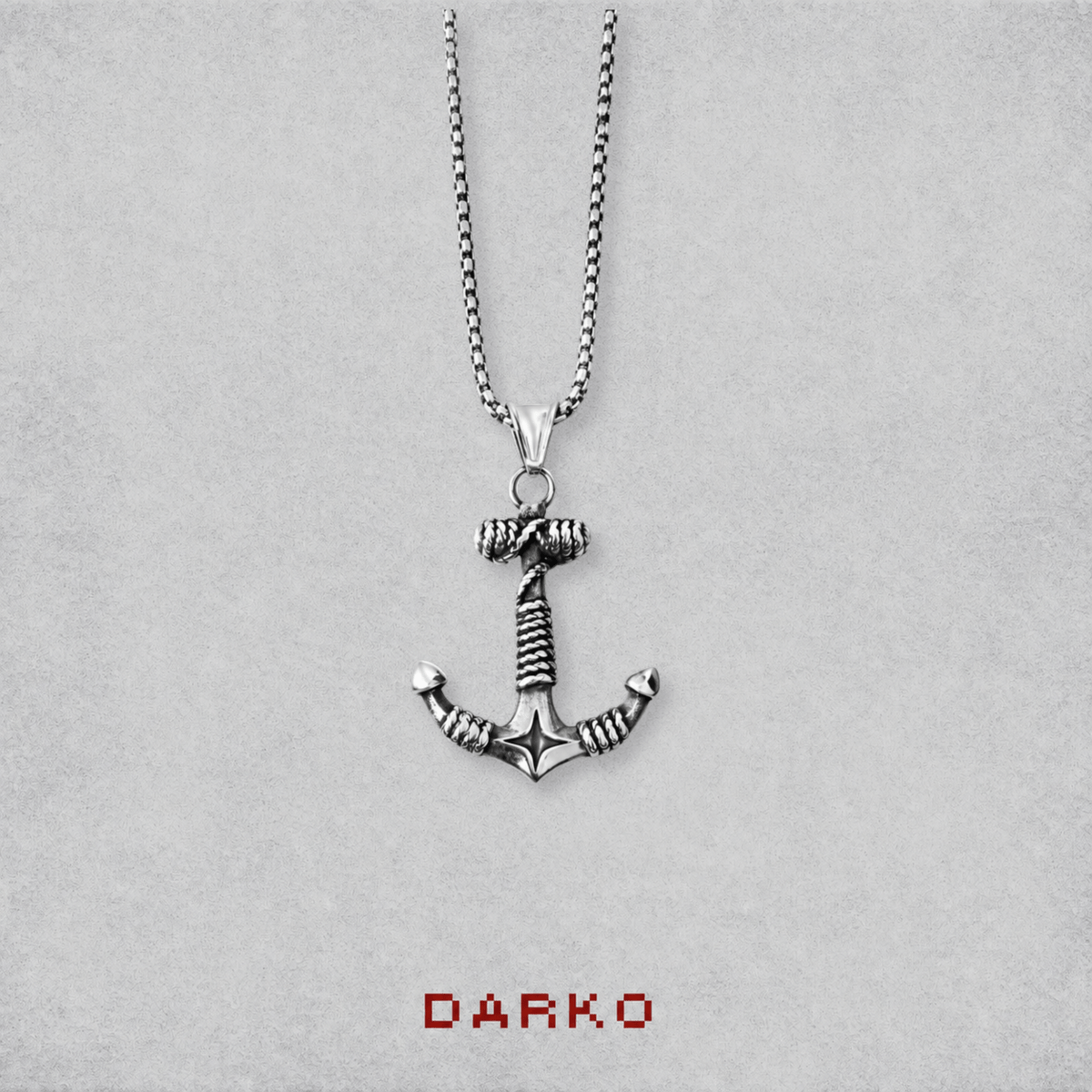 Nova Anchor Pendant With Chain